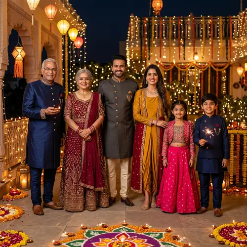 Celebrate Diwali with a Joyful Indian Family