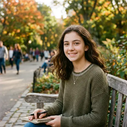 Teenage Girl with Brown Hair and Eyes