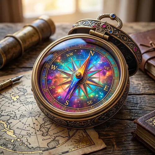 Spectacular Colored Compass Design