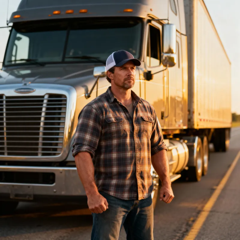 Meet the Determined Long-Haul Truck Driver