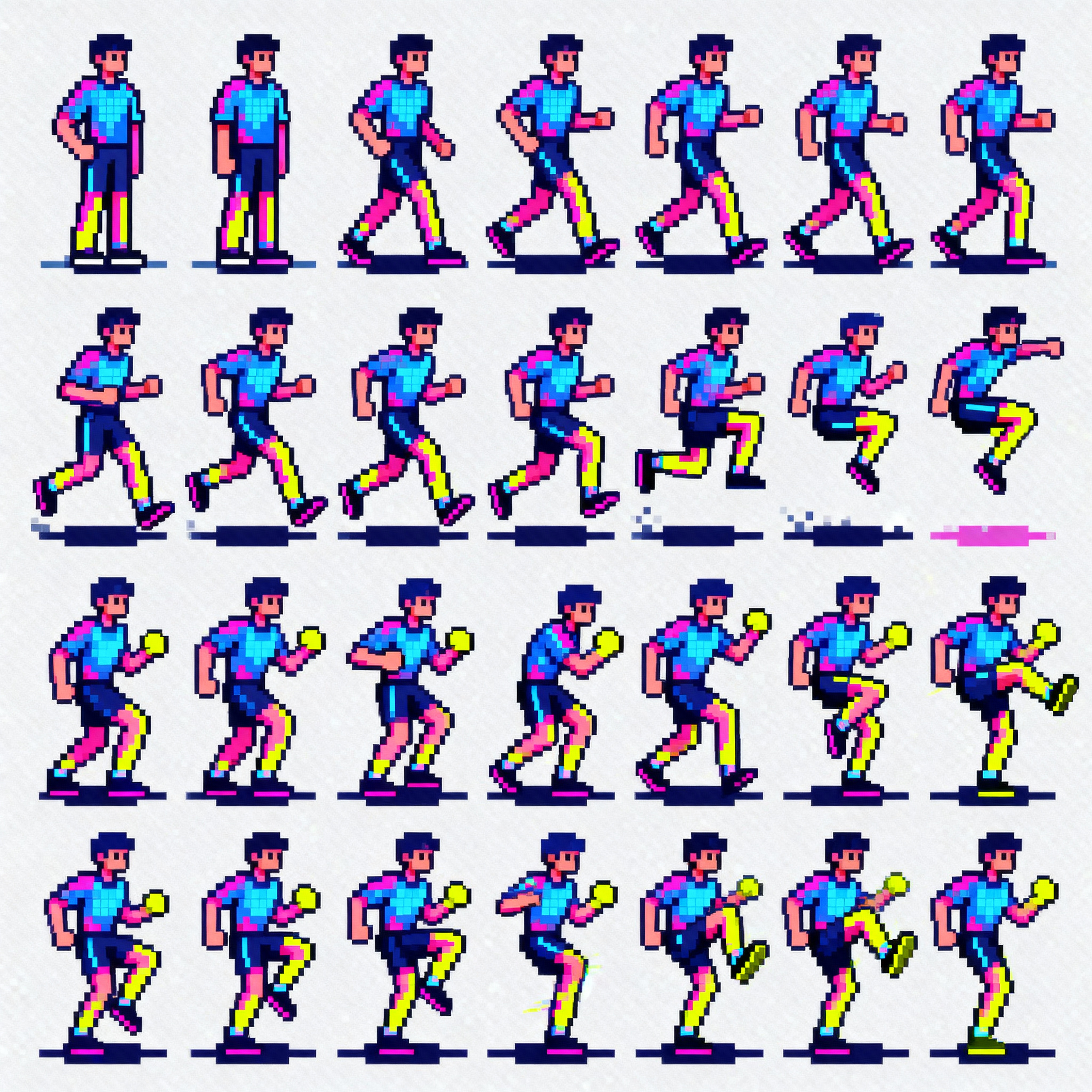 2D Sprite of Kai/Kai: Sword Memory Explorer | AI Art Generator