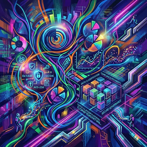 Vibrant Data Management Digital Painting