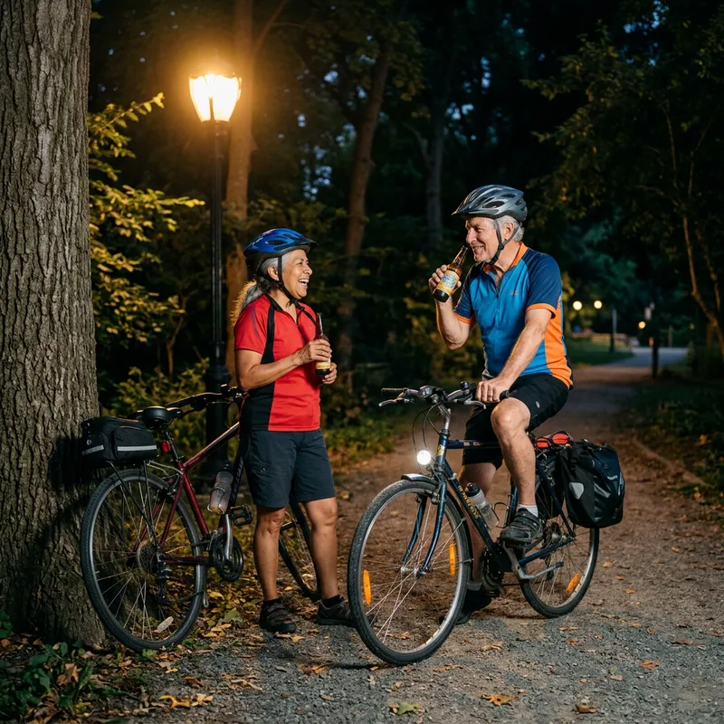 Wednesday Night Bicycle Riders Ending with a Beer
