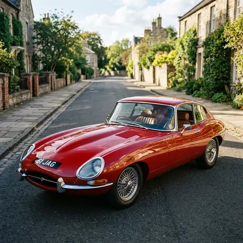 Classic Red Automobile - Vintage Car Photos | Website Name