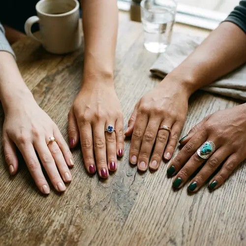 Elegant Women's Rings with Vibrant Gemstones
