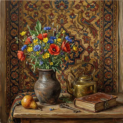 Realistic Oil Painting with Depth Perception