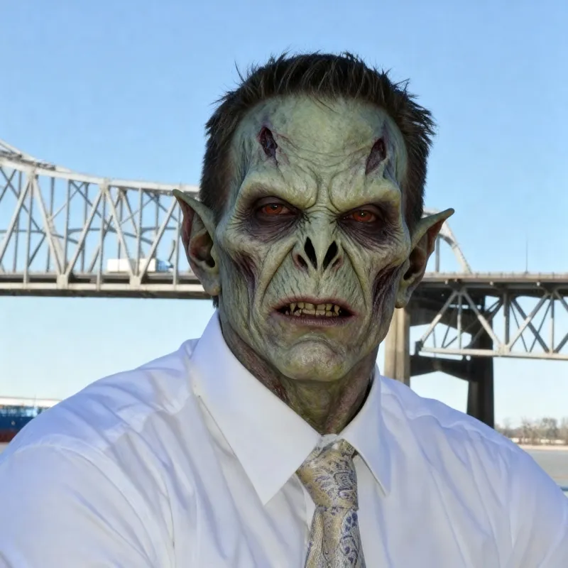 Jeepers Creepers Truck Driver Face Image