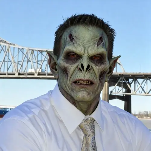 Jeepers Creepers Truck Driver Face Image