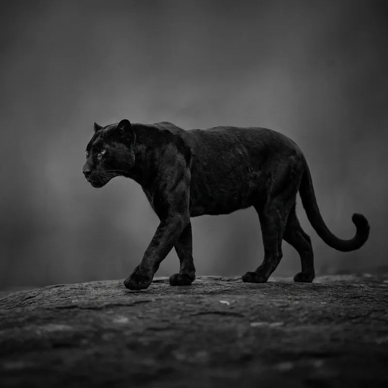 Powerful Black Panther Image - Strength Symbolized