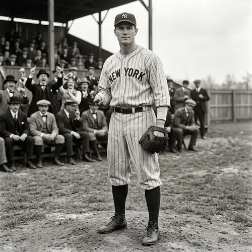 Vintage Baseball Scene with Andrew 'Rube' Foster
