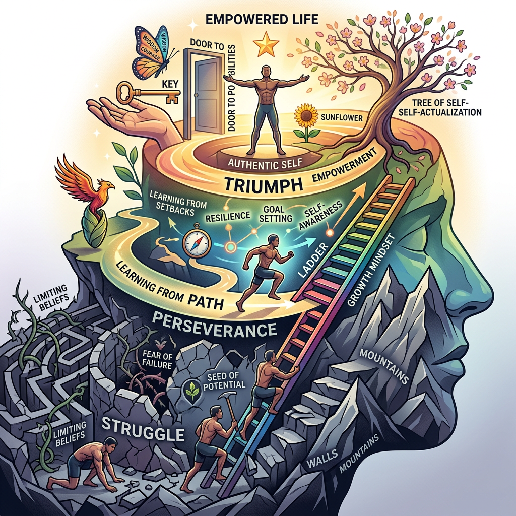 Empowerment through Overcoming Challenges: A Stronger You | AI Art  Generator | Easy-Peasy.AI