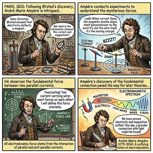 Andre Ampere and the Electromagnetic Spectrum Comic