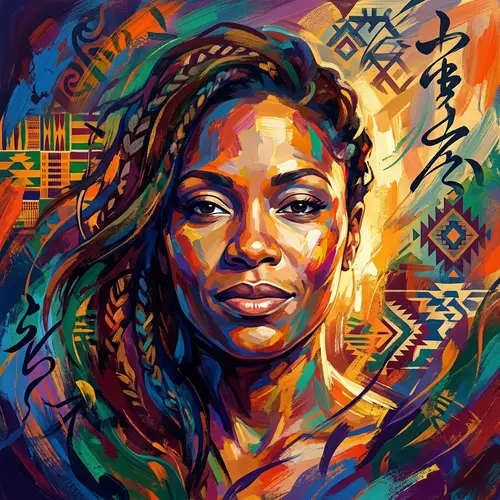 Vibrant Abstract Digital Painting of Personal Identity