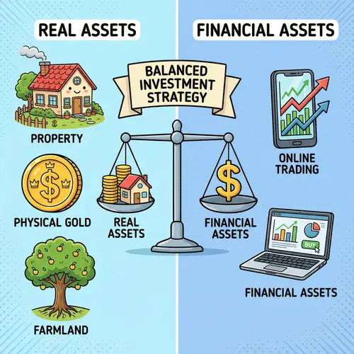 Balancing Real and Financial Assets in Investment