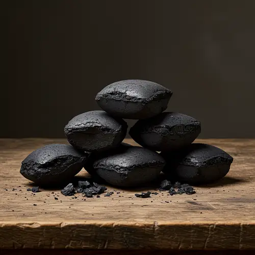 Artistic Charcoal Briquettes Still Life - High Res