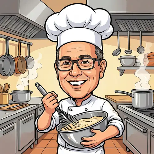 Chef Caricature Art for Food Lovers