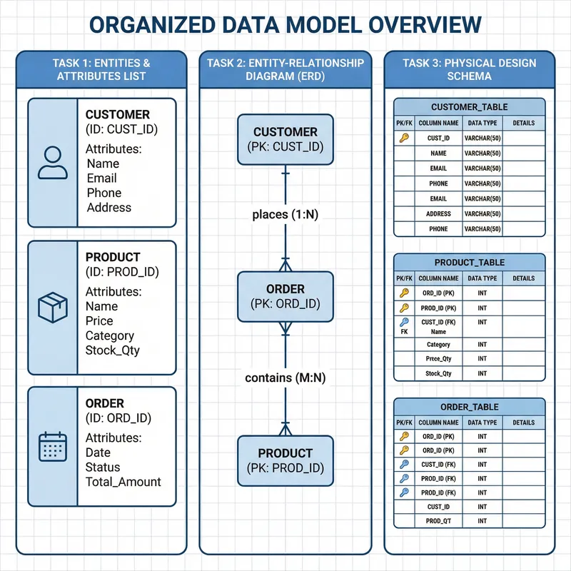Guidelines for Data Requirements, ER Diagram, and Physical Design