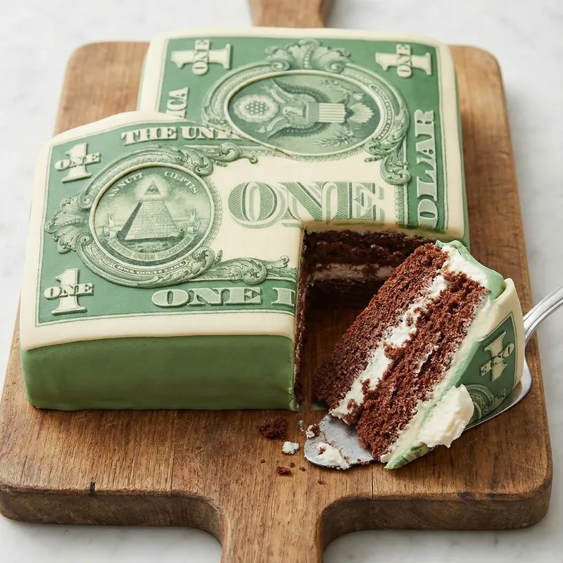 1 Dollar Bill Cake | Realistic and Delicious Design