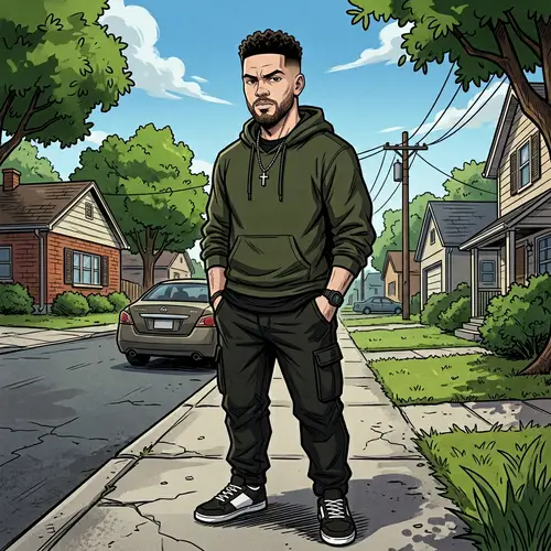 Creole Man in Boondocks Art Style