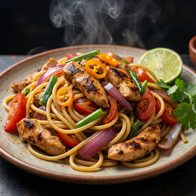 Delicious Tallarín Saltado - Wok-Fried Peruvian Pasta