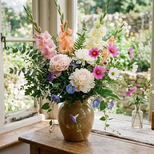 Stunning Flower Arrangement with Gladiolas & Peonies