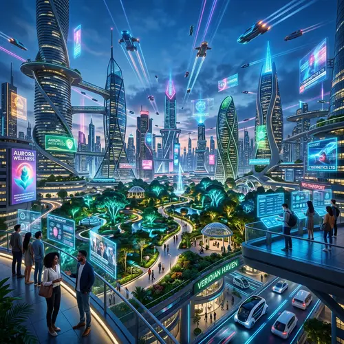 Futuristic Cityscape: A Glimpse into Tomorrow's World