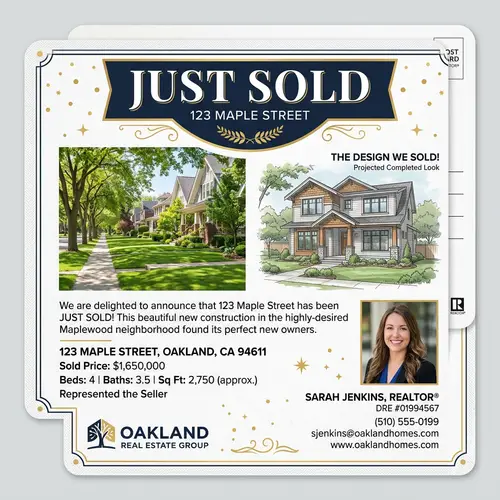 Just Sold Postcard Design for Property Listing