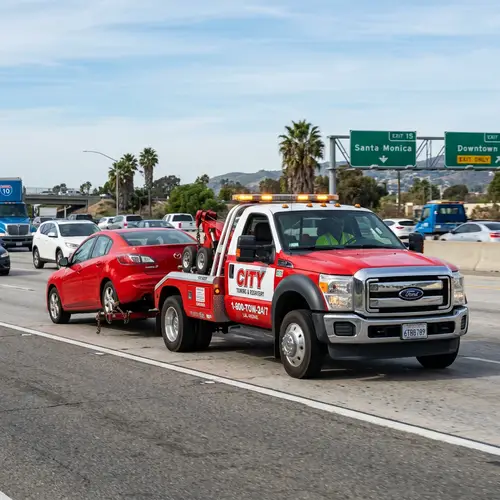 Red Car Tow Truck - Eslinaga Grúa