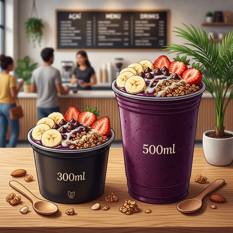 Get Delicious Açaí Cups: 300ml & 500ml Sizes