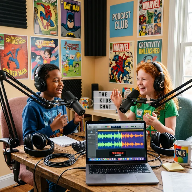 Engaging Kids Podcast: Diverse Duo Sharing Ideas