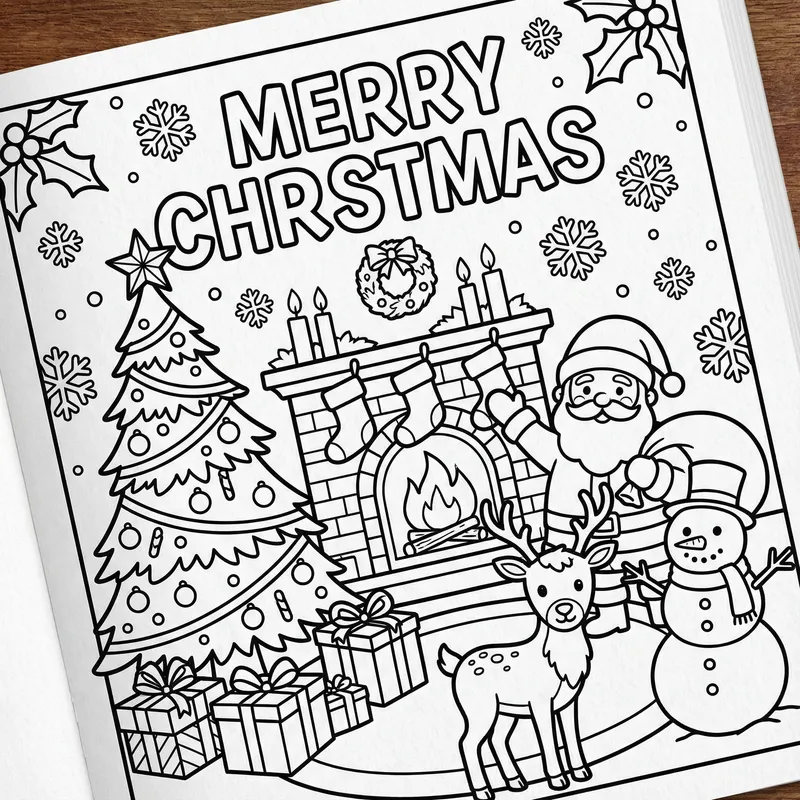 Coloring Book Christmas – Fun Holiday Activities