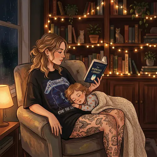 Tranquil Moment: Young Australian Woman Reading Book