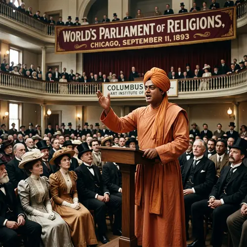 Influential Speech by Indian Spiritual Leader in 1893 Chicago