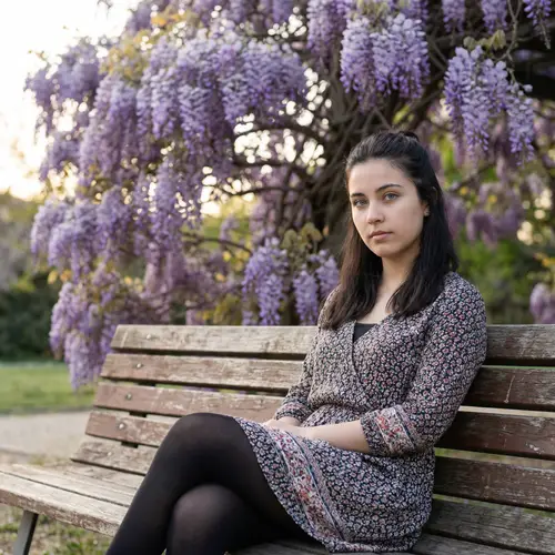 Adorable 5-Year-Old Hispanic Girl with Half-Up Hairstyle