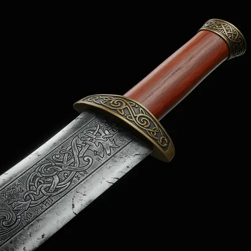 Redwood Hilt Adamantine Blade - Exquisite Craftsmanship