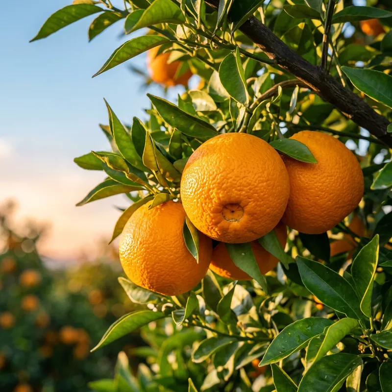 Fresh Navel Oranges: Sunlit Citrus Beauty