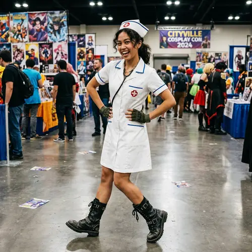 Creative Nurse Cosplay with Unique Twist | Cosplay Convention Photo