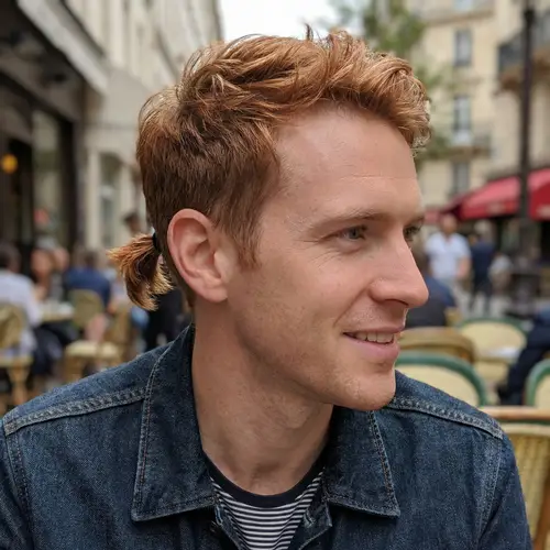 Unique Reddish Hairstyle | Memorable Man in His 30s