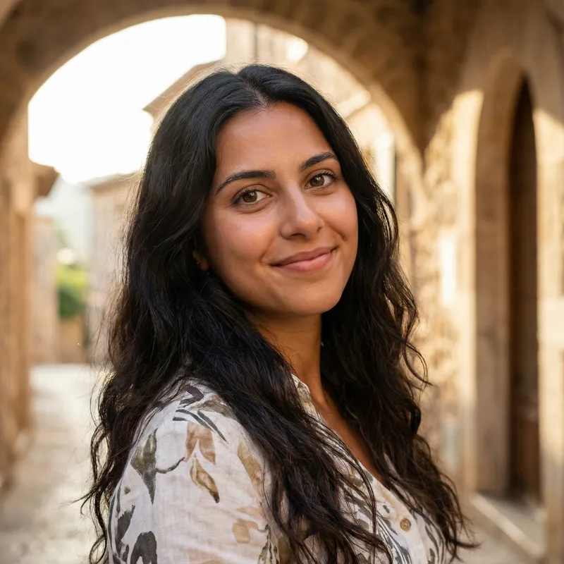 Stunning Woman in 20s with Dark Hair and Brown Eyes | Olive Skin Beauty