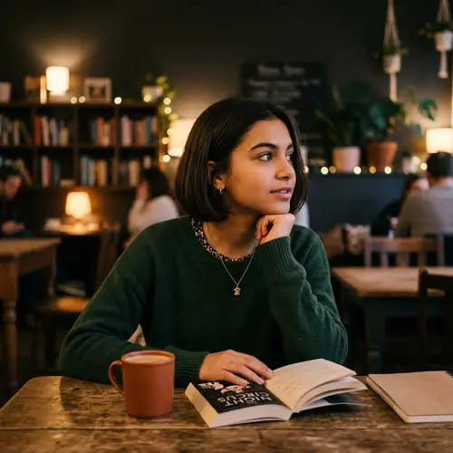 Biracial Teenage Girl with Stylish Bobbed Hairstyle | Calm Lighting