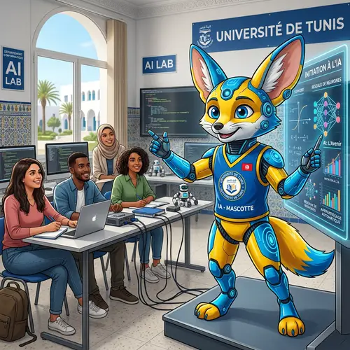 Tunisian University Mascot: Teaching AI
