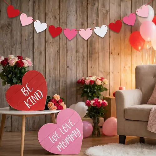 Valentine's Day Backdrop: Be Kind & We Love Mommy