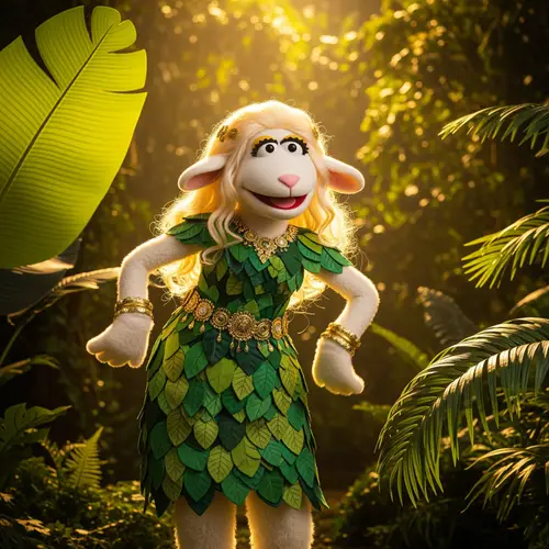 Muppet Sheep in a Tropical Paradise