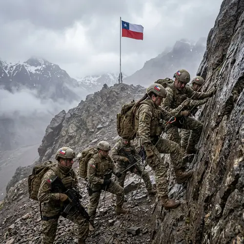 Chilean Special Forces Training in Mountainous Terrain