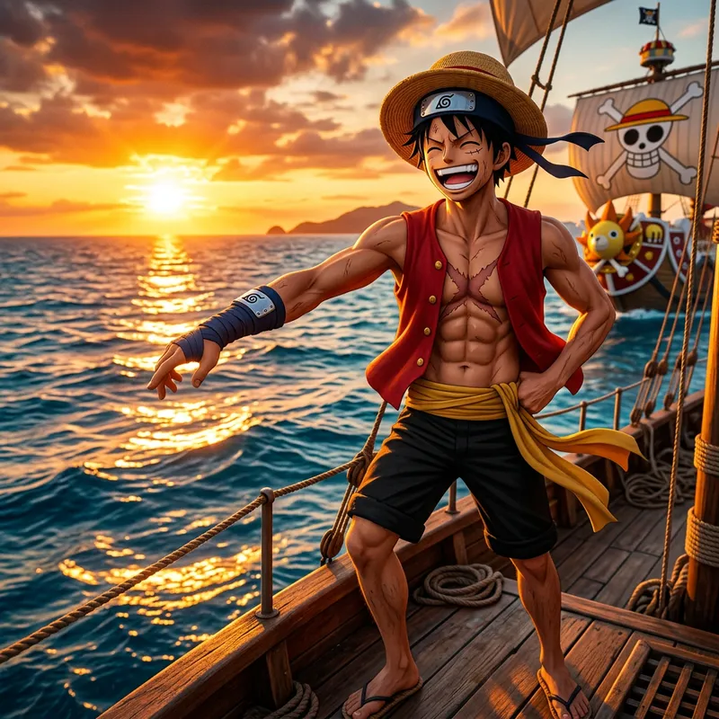 Luffy from Naruto: A Pirate Character with Unique Style