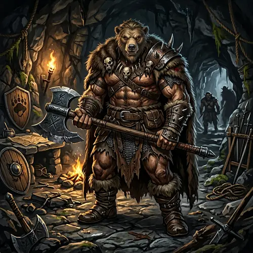 Kurful: The Hulking Bugbear D&D Character