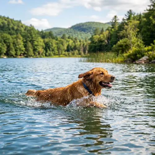 Dog Swimming in Water | Fun Water Activity for Pets