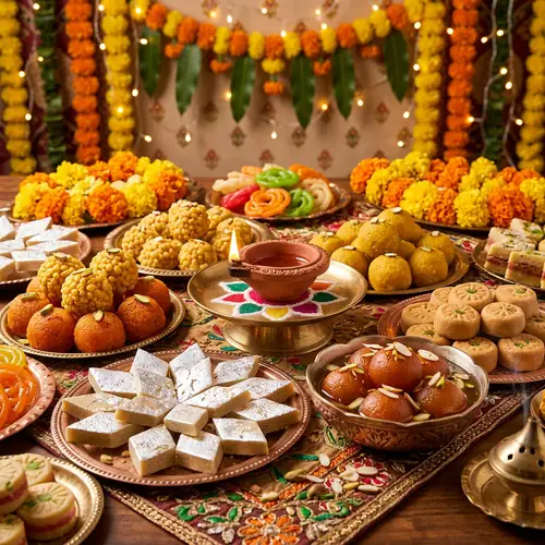 Traditional Indian Sweets for Diwali Celebration