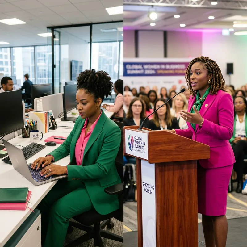 Empowered Black Women in Business Attire
