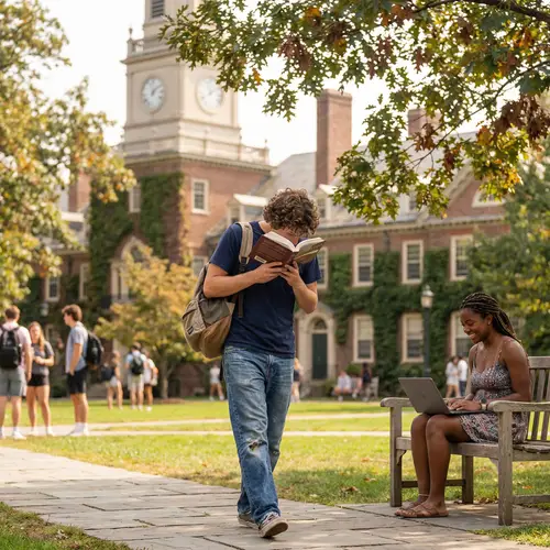 Modern University Campus: Diversity and Vibrancy